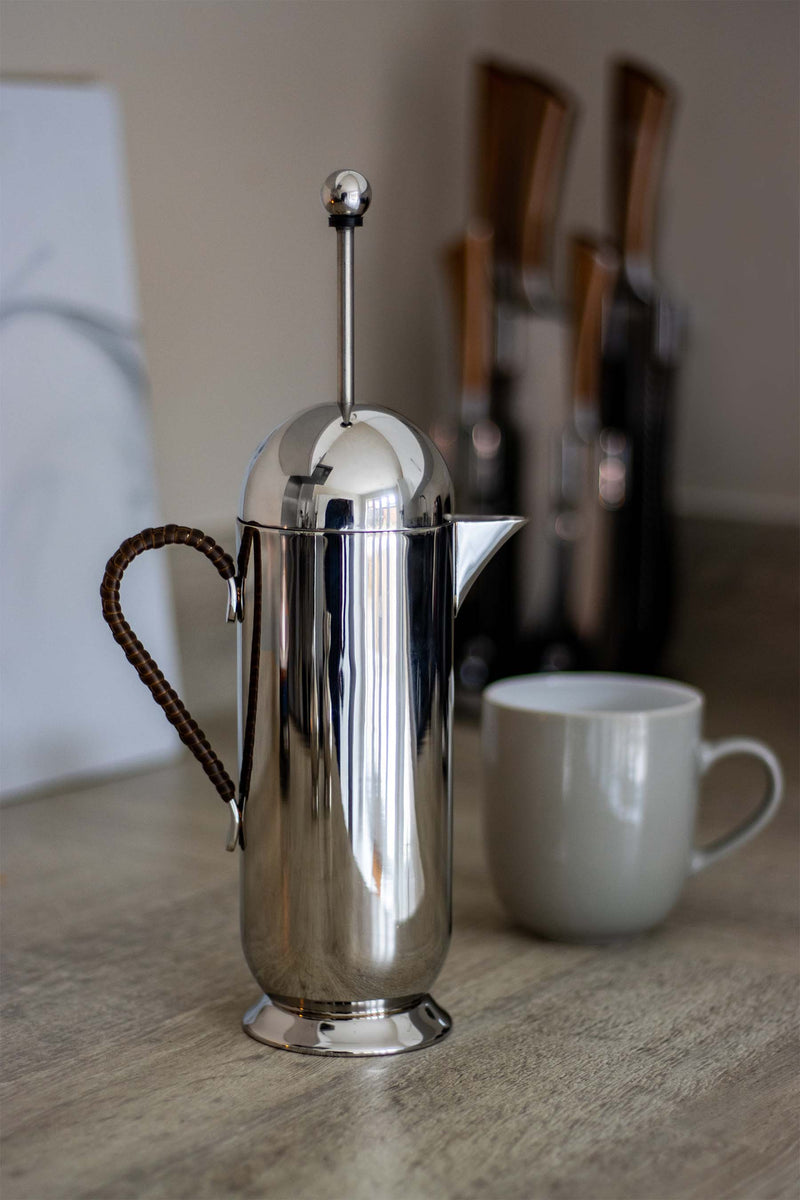 Domus Small Cafetiere - Nick Munro - Coffee + Tea - Stainless Steel - HORNE