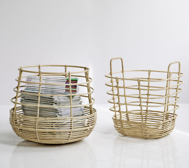 Sweep Basket - Round - Cane Line - Storage + Organization - HORNE