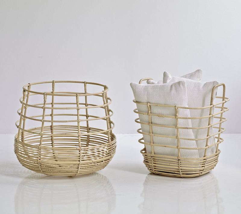 Sweep Basket - Round - Cane Line - Storage + Organization - HORNE