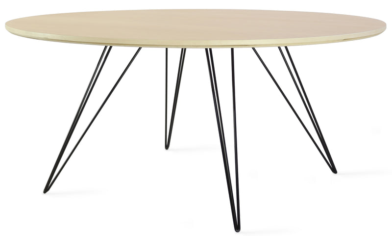 Williams Coffee Table - Small Circle - Tronk - Tables + Desks - Walnut - Brassy Gold - HORNE