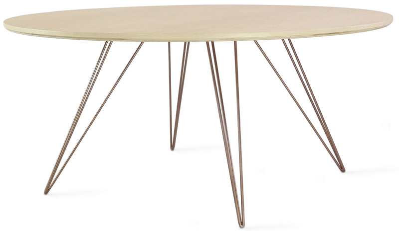 Williams Coffee Table - Small Circle - Tronk - Tables + Desks - Walnut - Brassy Gold - HORNE