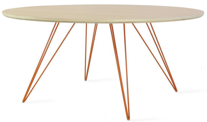Williams Coffee Table - Small Circle - Tronk - Tables + Desks - Maple - Orange - HORNE