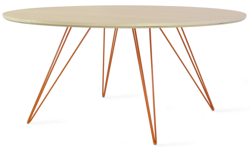 Williams Coffee Table - Small Circle - Tronk - Tables + Desks - Walnut - Brassy Gold - HORNE