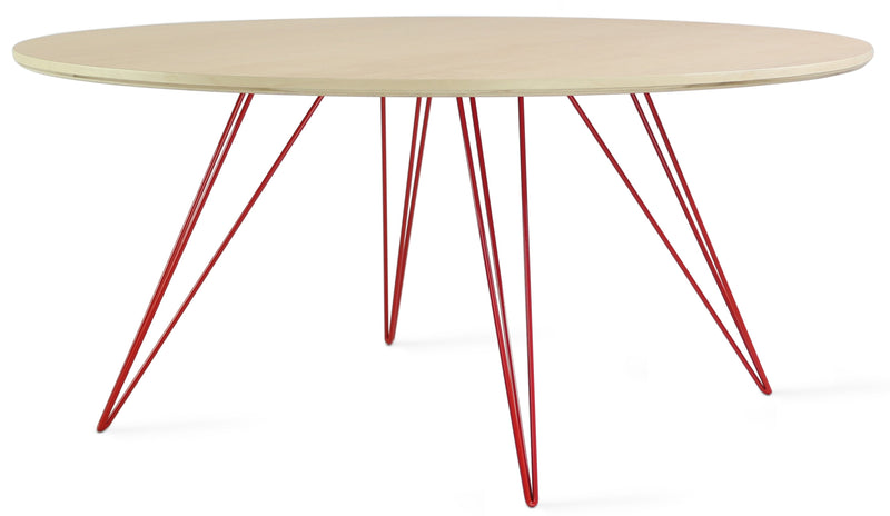 Williams Coffee Table - Small Circle - Tronk - Tables + Desks - Walnut - Brassy Gold - HORNE