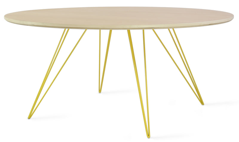 Williams Coffee Table - Small Circle - Tronk - Tables + Desks - Walnut - Brassy Gold - HORNE