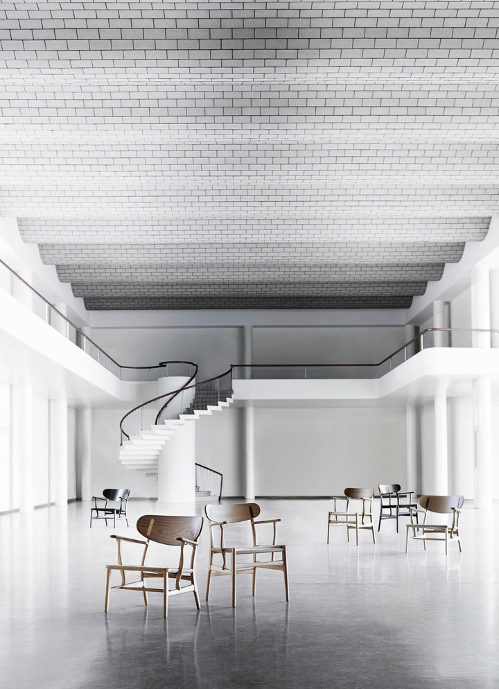 CH22 Lounge Chair - Natural Paper Cord - Carl Hansen & Son - Chairs - Oiled Walnut - HORNE