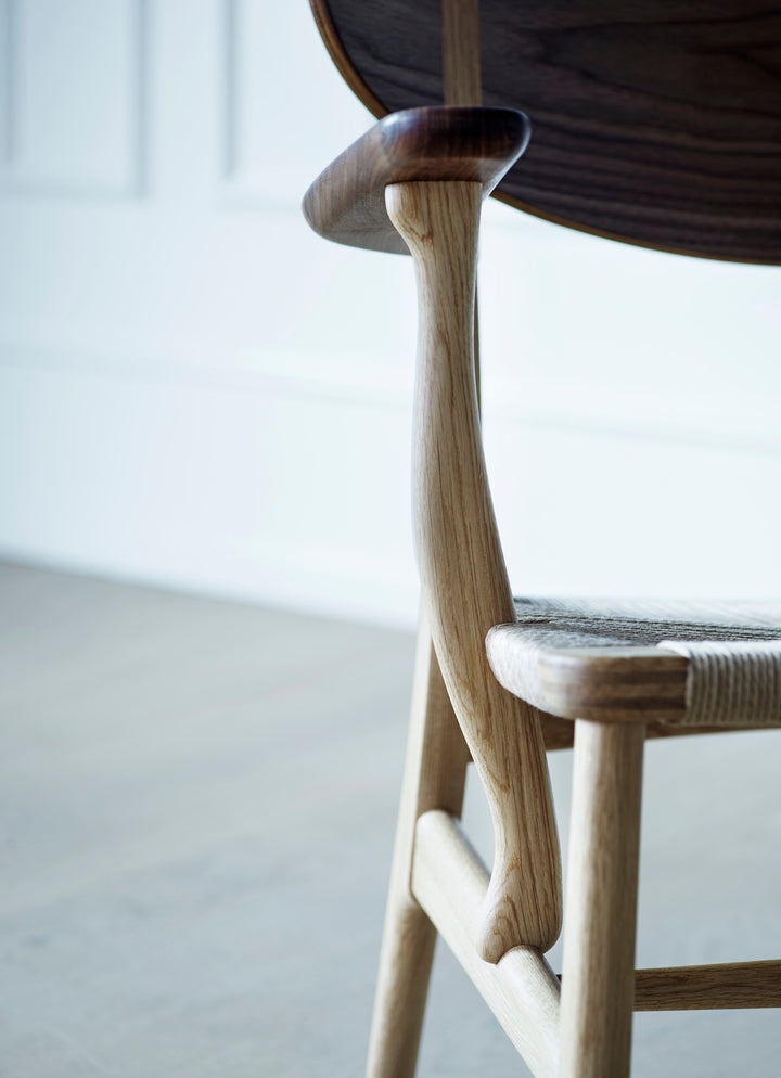 CH22 Lounge Chair - Natural Paper Cord - Carl Hansen & Son - Chairs - Oiled Walnut - HORNE