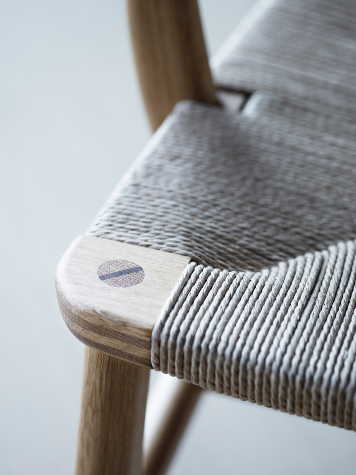 CH22 Lounge Chair - Natural Paper Cord - Carl Hansen & Son - Chairs - Oiled Walnut - HORNE