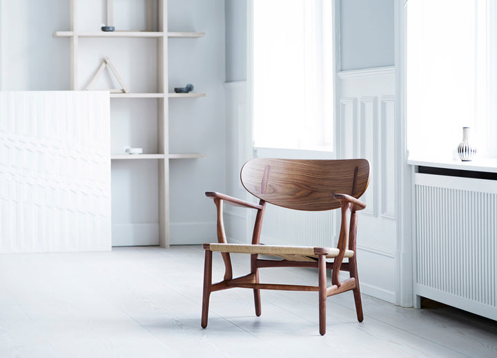 CH22 Lounge Chair - Natural Paper Cord - Carl Hansen & Son - Chairs - Oiled Walnut - HORNE