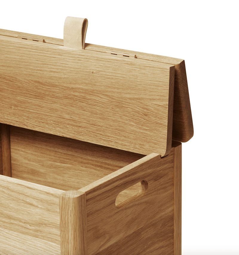 A Line Laundry Box - Form + Refine - Storage + Organization - Natural Oiled Oak - HORNE