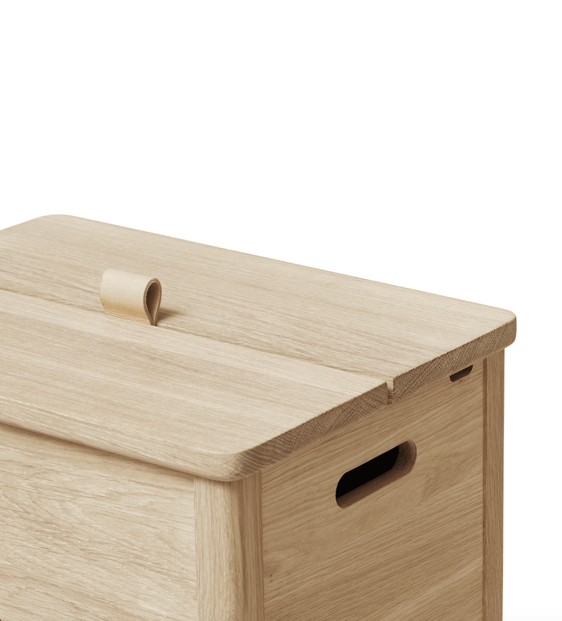 A Line Laundry Box - Form + Refine - Storage + Organization - Natural Oiled Oak - HORNE