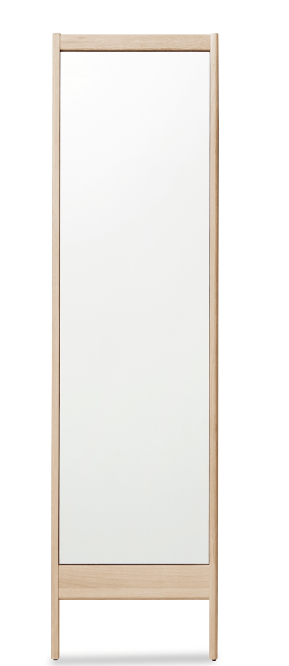 A Line Mirror - Form + Refine - Mirrors - White Oiled Oak - HORNE