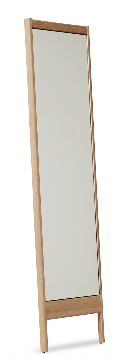 A Line Mirror - Form + Refine - Mirrors - White Oiled Oak - HORNE