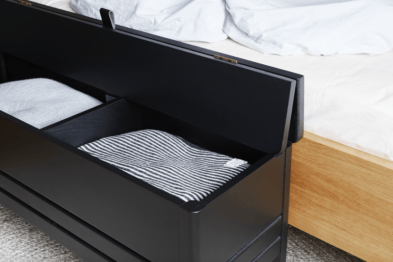 A Line Storagebench 111 - Form + Refine - Stools + Benches + Ottomans - Natural Oiled Oak - HORNE