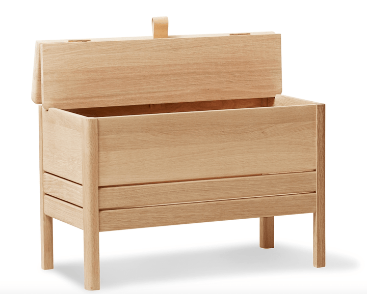 A Line Storagebench 68 - Form + Refine - Stools + Benches + Ottomans - White Oiled Oak - HORNE