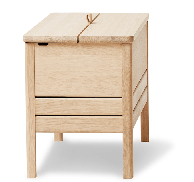 A Line Storagebench 68 - Form + Refine - Stools + Benches + Ottomans - White Oiled Oak - HORNE
