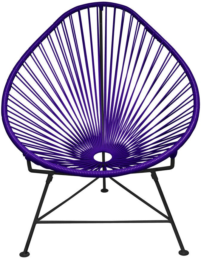 Acapulco Chair - Black Frame - Set of 2 - Innit Designs - Chairs - Purple - HORNE