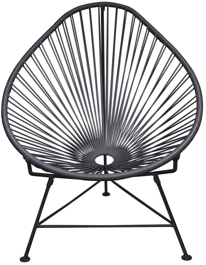 Acapulco Chair - Black Frame - Set of 2 - Innit Designs - Chairs - Grey - HORNE