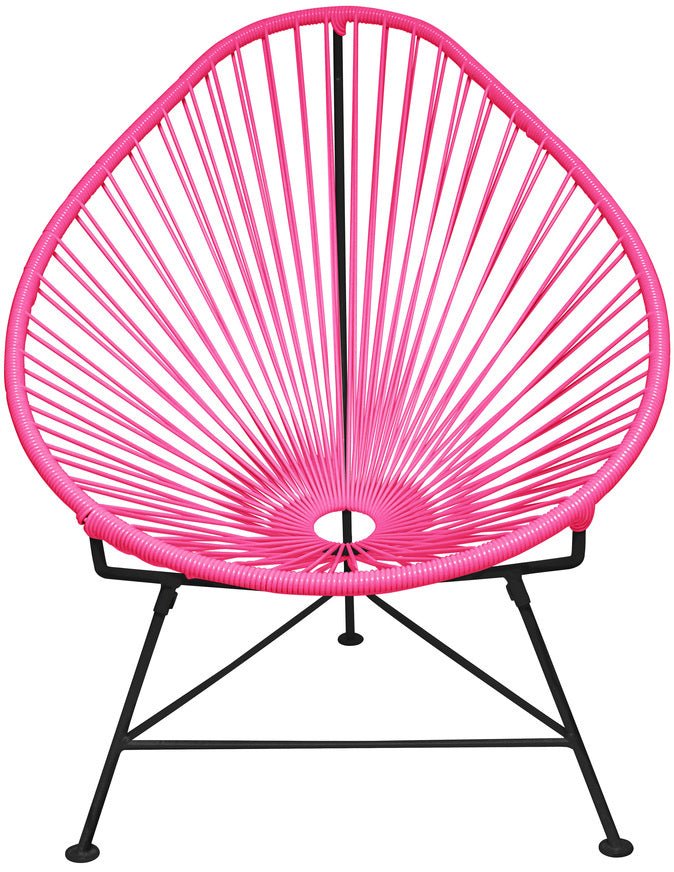 Acapulco Chair - Black Frame - Set of 2 - Innit Designs - Chairs - Pink - HORNE