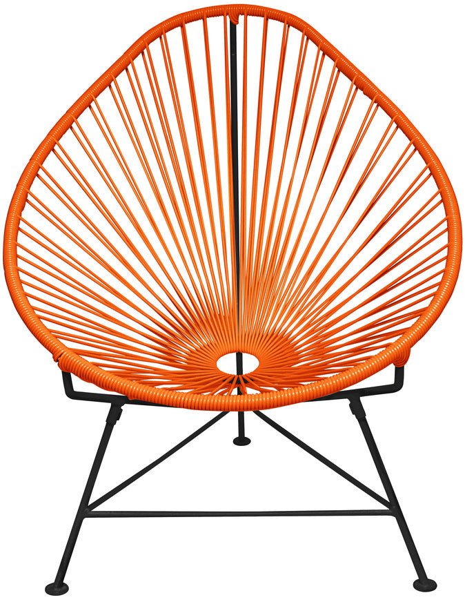 Acapulco Chair - Black Frame - Set of 2 - Innit Designs - Chairs - Orange - HORNE