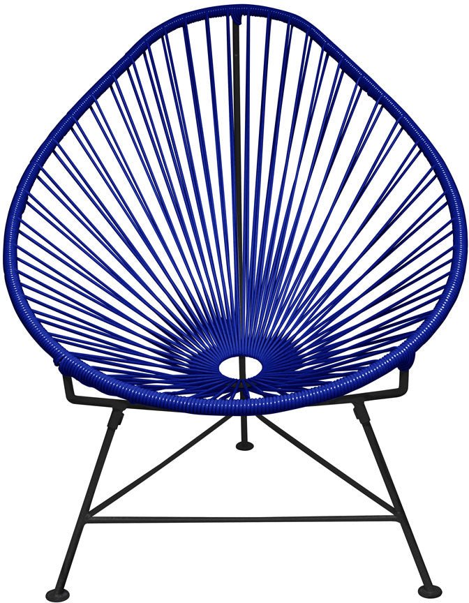Acapulco Chair - Black Frame - Set of 2 - Innit Designs - Chairs - Deep Blue - HORNE
