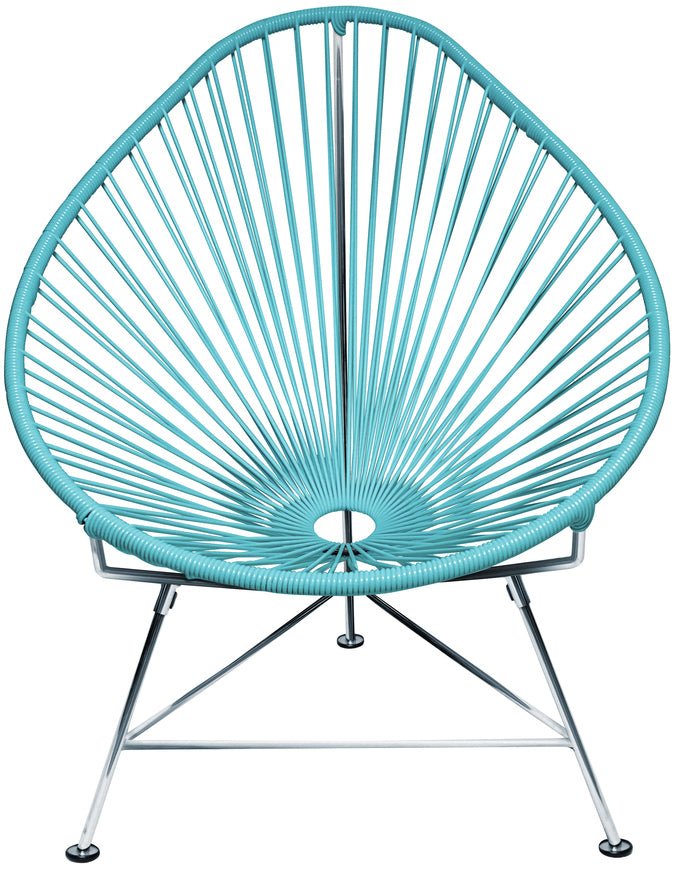 Acapulco Chair - Chrome Frame - Set of 2 - Innit Designs - Chairs - Blue - HORNE