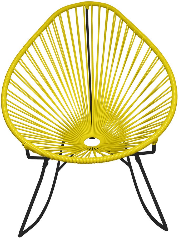 Acapulco Rocker - Black Base - Set of 2 - Innit Designs - Chairs - Yellow - HORNE