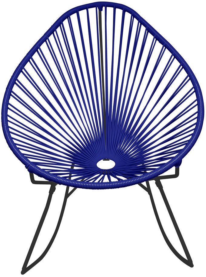 Acapulco Rocker - Black Base - Set of 2 - Innit Designs - Chairs - Deep Blue - HORNE