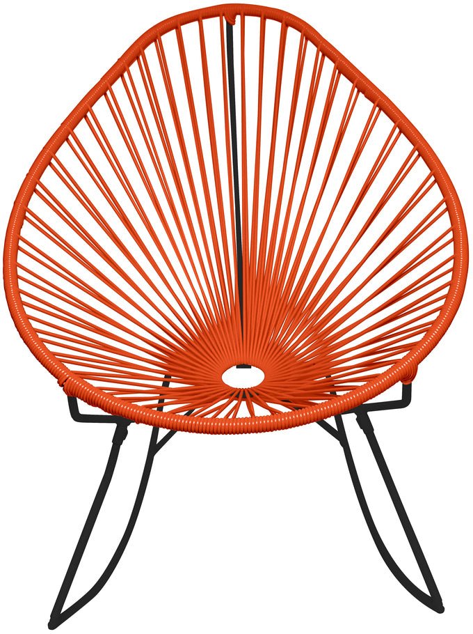 Acapulco Rocker - Black Base - Set of 2 - Innit Designs - Chairs - Orange - HORNE