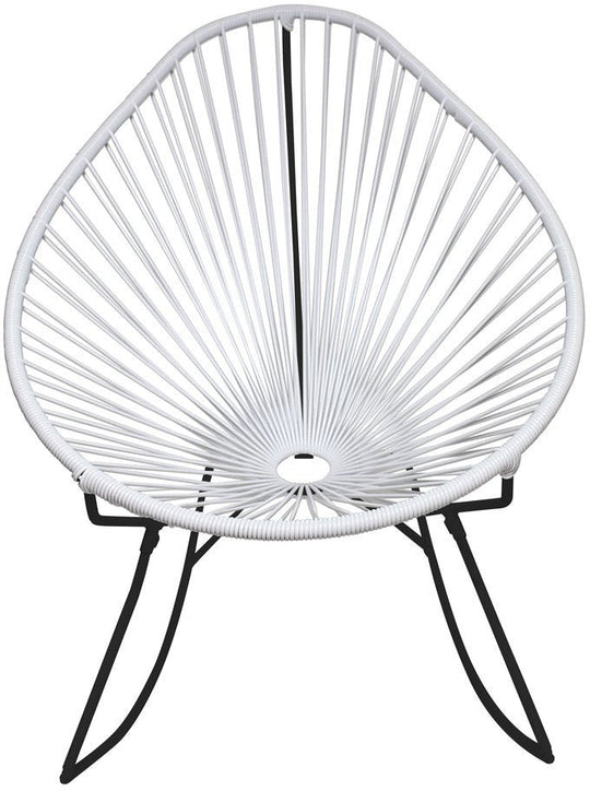 Acapulco Rocker - Black Base - Set of 2 - Innit Designs - Chairs - White - HORNE