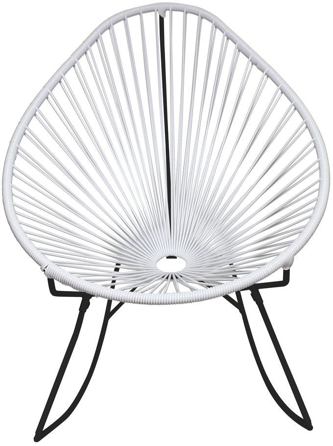 Acapulco Rocker - Black Base - Set of 2 - Innit Designs - Chairs - White - HORNE