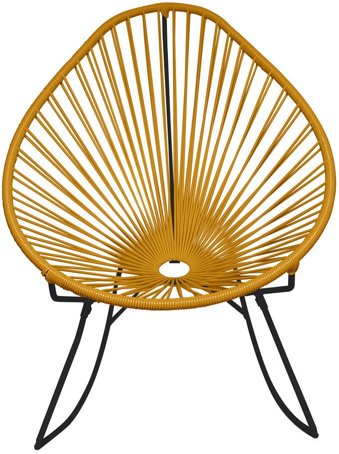 Acapulco Rocker - Black Base - Set of 2 - Innit Designs - Chairs - Caramel - HORNE
