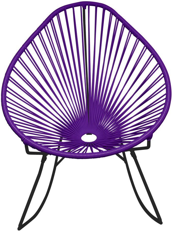 Acapulco Rocker - Black Base - Set of 2 - Innit Designs - Chairs - Purple - HORNE