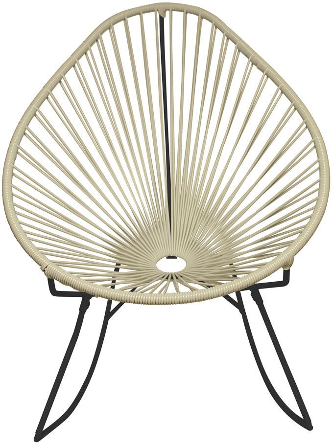 Acapulco Rocker - Black Base - Set of 2 - Innit Designs - Chairs - Ivory - HORNE