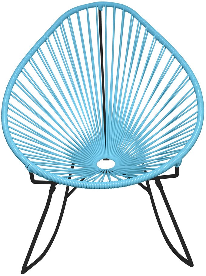 Acapulco Rocker - Black Base - Set of 2 - Innit Designs - Chairs - Blue - HORNE