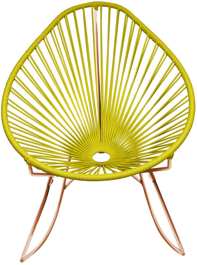 Acapulco Rocker - Copper Base - Set of 2 - Innit Designs - Chairs - Yellow - HORNE