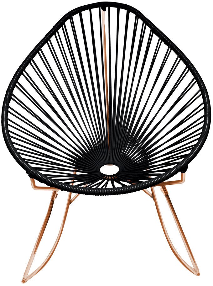 Acapulco Rocker - Copper Base - Set of 2 - Innit Designs - Chairs - Black - HORNE