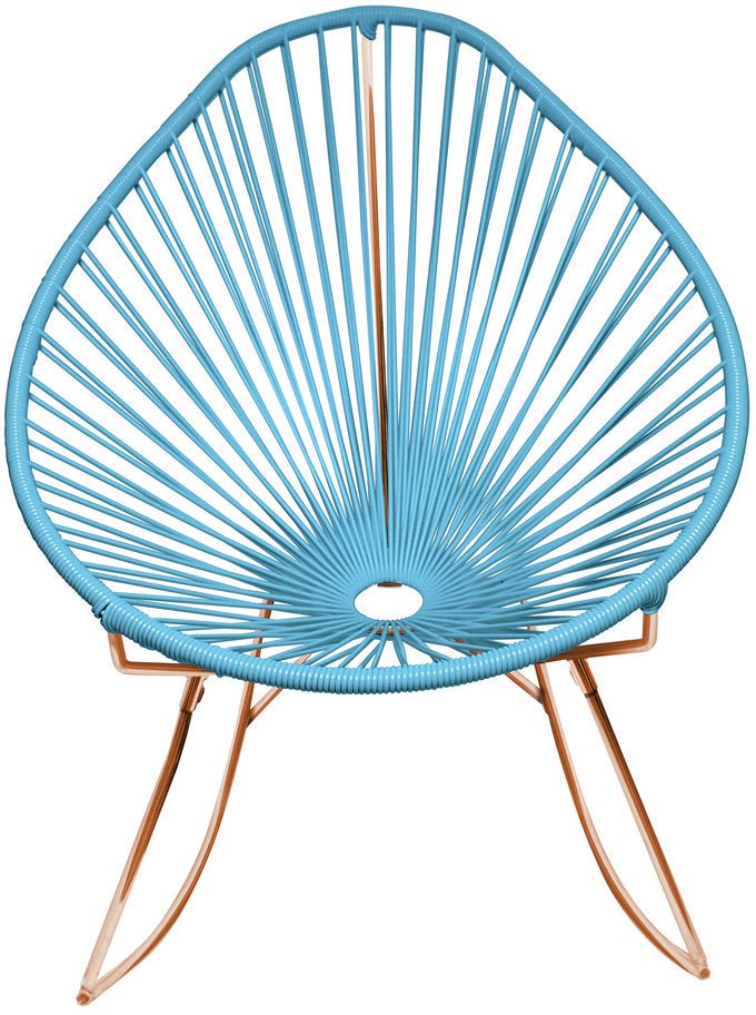 Acapulco Rocker - Copper Base - Set of 2 - Innit Designs - Chairs - Blue - HORNE