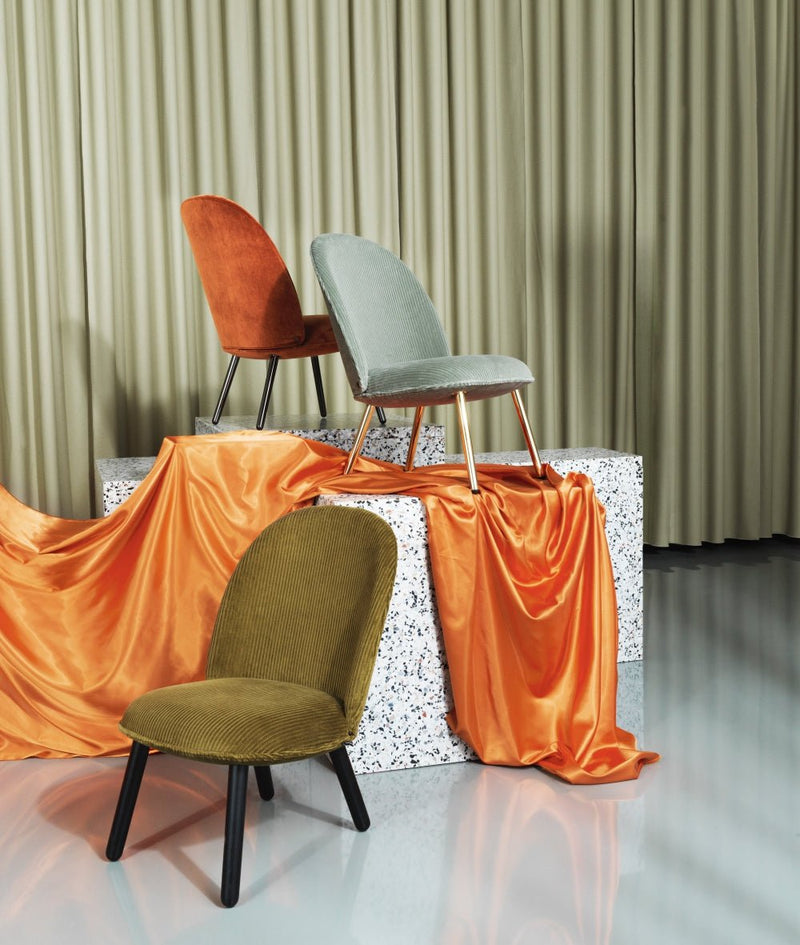 Ace Lounge Chair - Brass Legs - Normann Copenhagen - Chairs - Camira - Synergy - LDS19 - HORNE