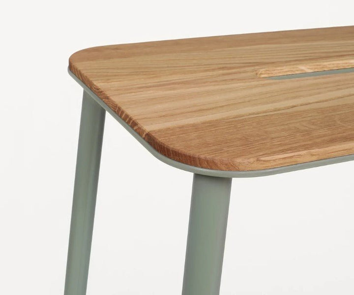 Adam Stool - Frama - Stools + Benches + Ottomans - Tall - 29.9" - Oak/Sill Green - HORNE