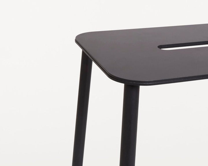 Adam Stool - Frama - Stools + Benches + Ottomans - Tall - 29.9" - Mono Black Steel - HORNE