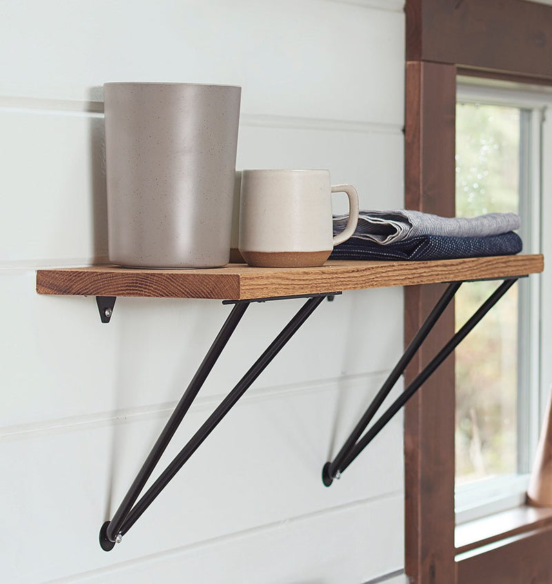 Adams Shelf Brackets - Large - Tronk - Shelving - Black - HORNE