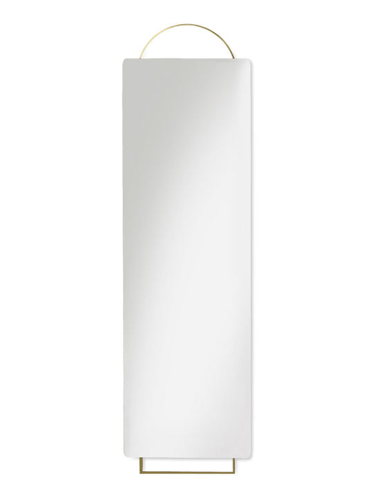 Adorn Mirror - Full Size - Ferm Living Mirror- Brass - HORNE
