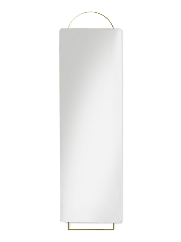 Adorn Mirror - Full Size - Ferm Living Mirror- Brass - HORNE