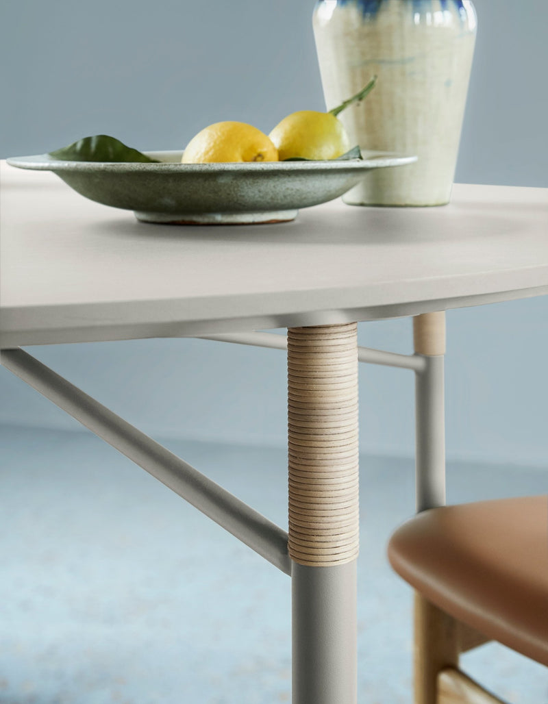 Affinity Dining Table - Round - Warm Nordic - Tables - Light Olive - HORNE