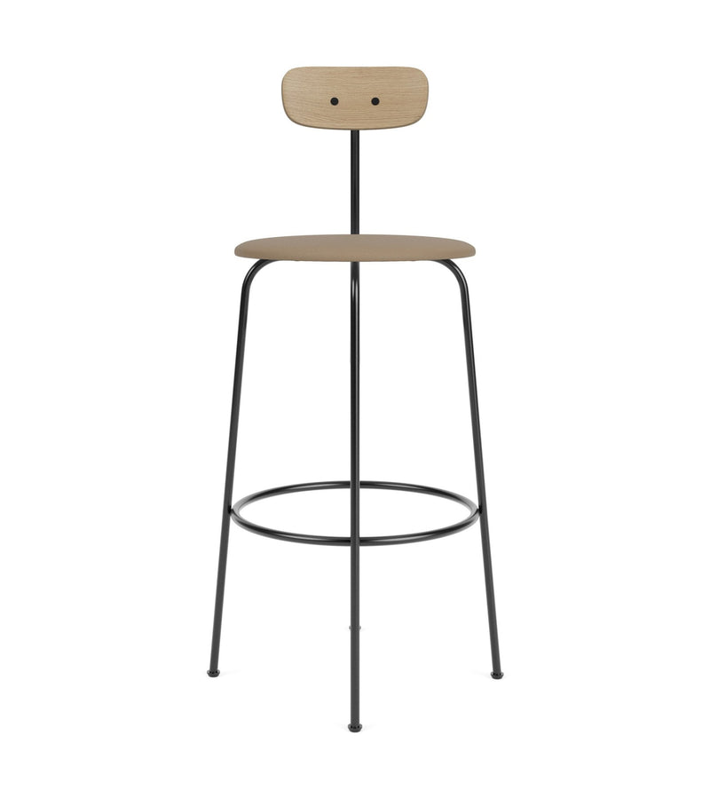 Afteroom Bar Chair - Audo Copenhagen - Chairs - Natural Oak/ Audo Boucle - Gold 06 - HORNE
