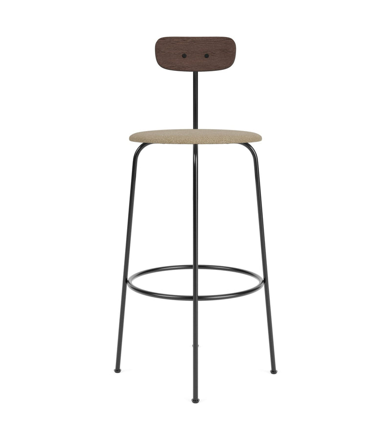 Afteroom Bar Chair - Audo Copenhagen - Chairs - Natural Oak/ Audo Boucle - Gold 06 - HORNE