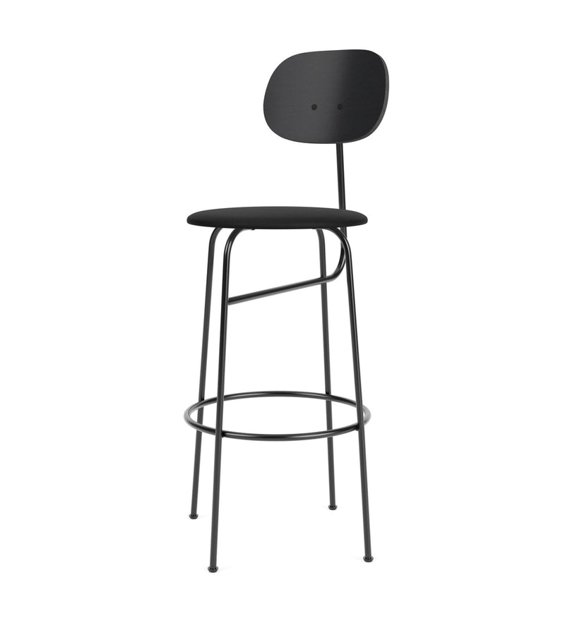 Afteroom Bar Chair Plus - Upholstered Seat - Audo Copenhagen - Chairs - Natural Oak/ Audo Boucle - Gold 06 - HORNE