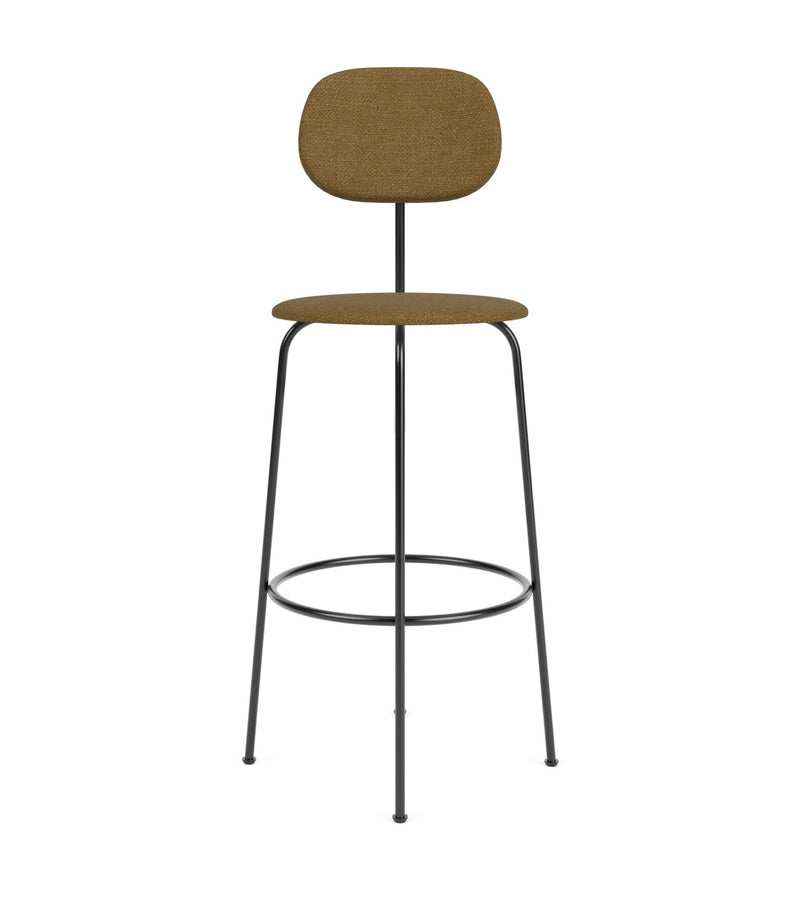 Afteroom Bar Chair Plus - Upholstered Seat & Back - Audo Copenhagen - Chairs - Sierra Leather - Stone 1611 - HORNE