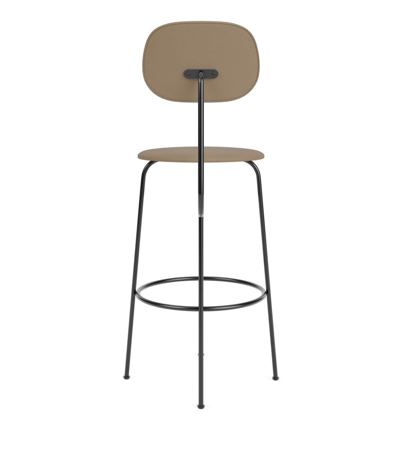 Afteroom Bar Chair Plus - Upholstered Seat & Back - Audo Copenhagen - Chairs - Sierra Leather - Stone 1611 - HORNE